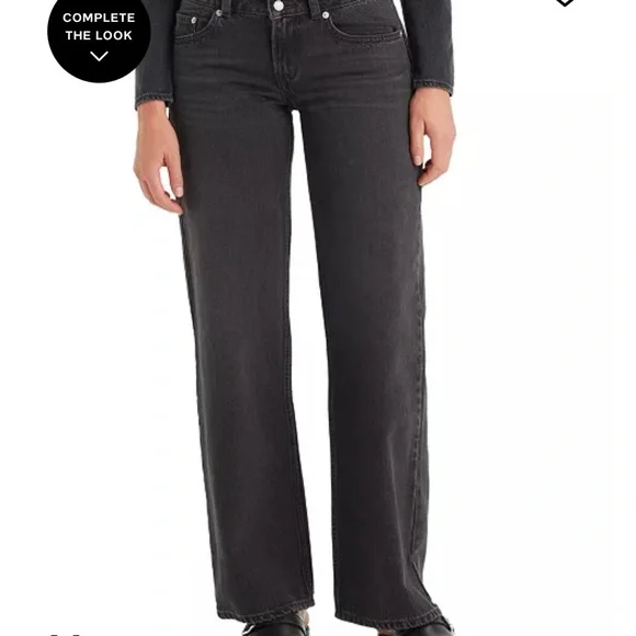 Levi's Women's super low double button relaxed, fit denim - Picture 3 of 7